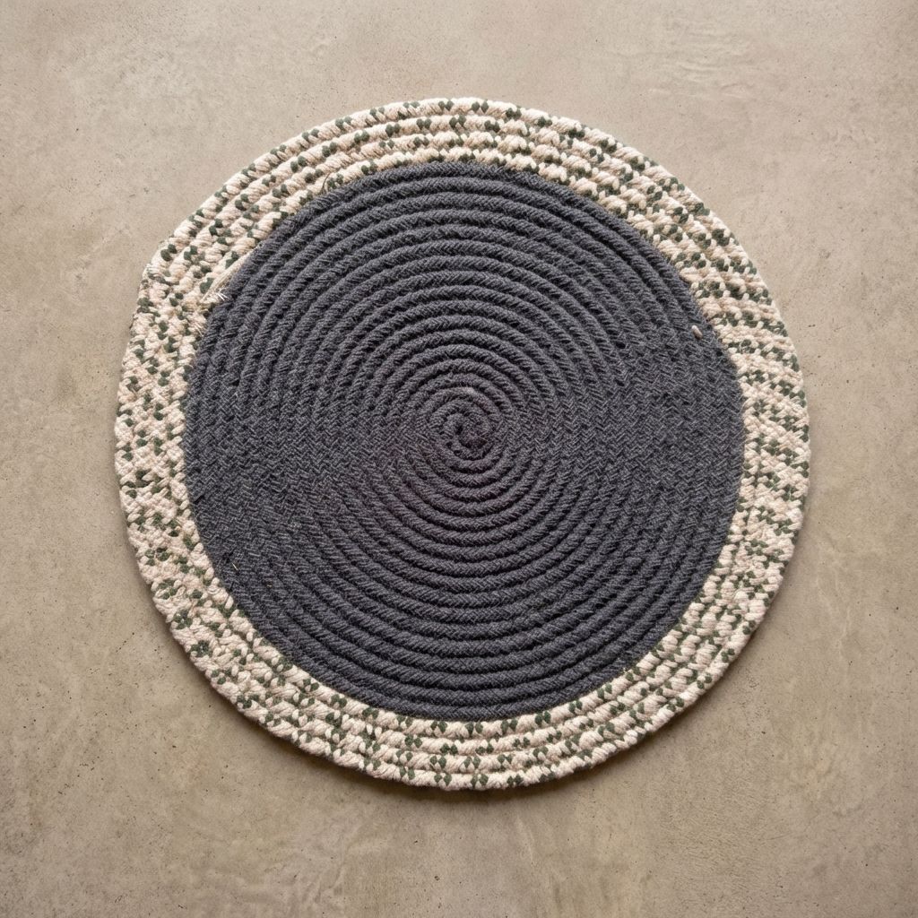 Cream Premium Cotton Dining Table Mats For Home Decor