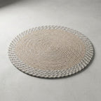 Beige Premium Cotton Dining Table Mats For Home Decor