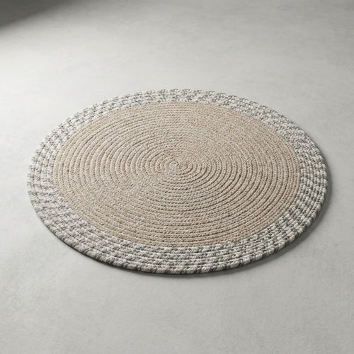 Beige Premium Cotton Dining Table Mats For Home Decor