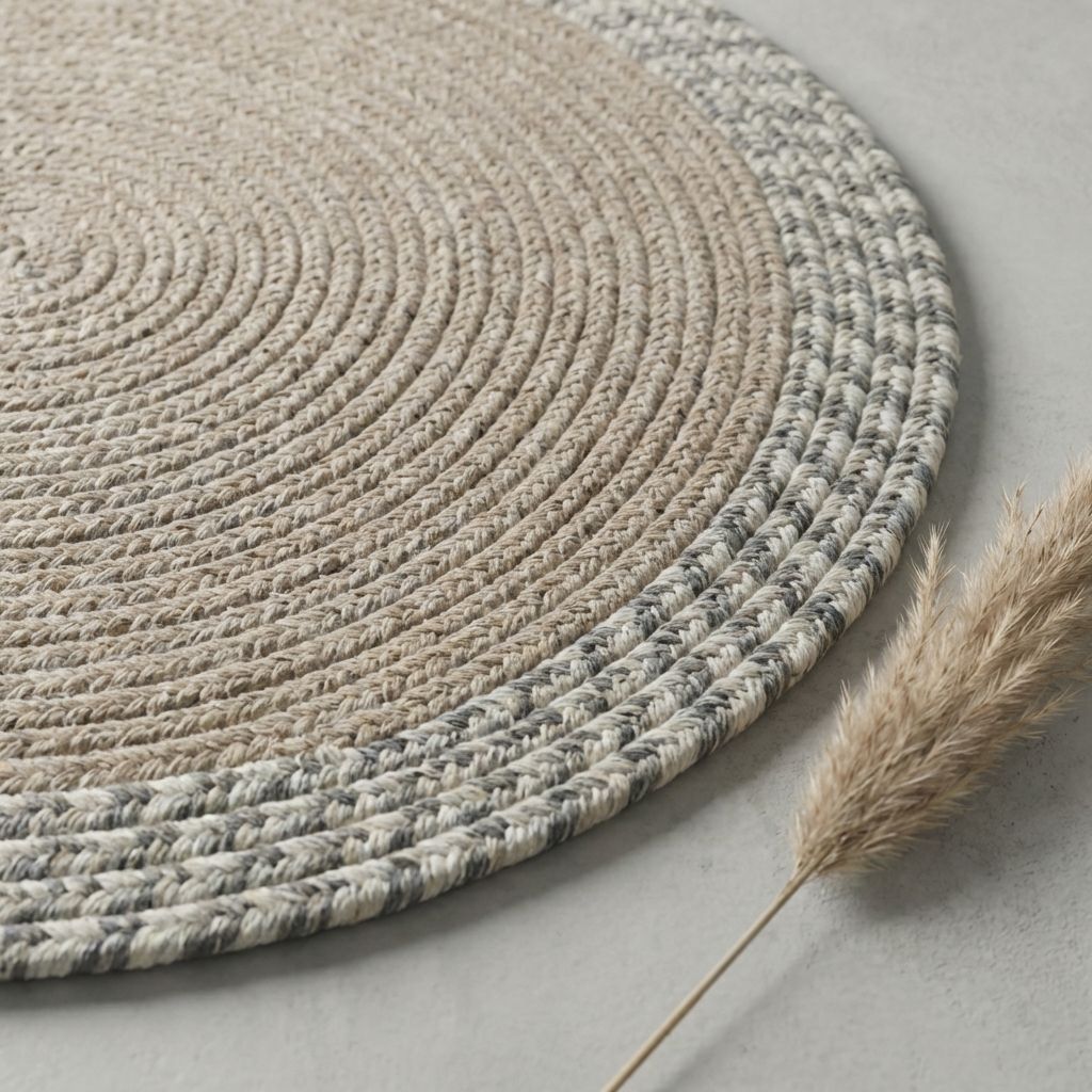 Beige Premium Cotton Dining Table Mats For Home Decor