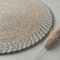 Beige Premium Cotton Dining Table Mats For Home Decor
