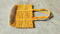 Yellow And Jute Premium Yello Cotton And Jute Bags For Home Decor