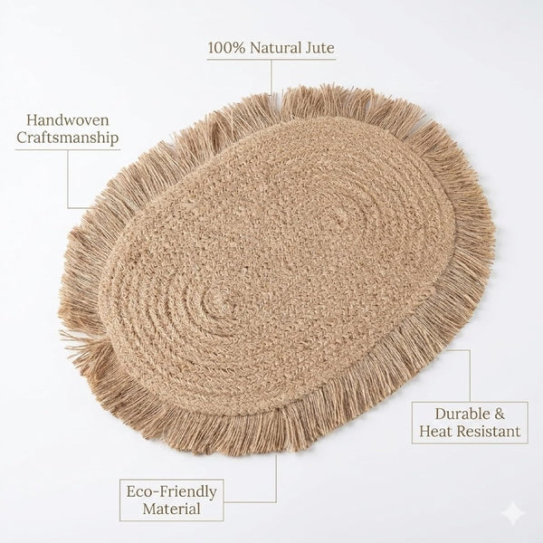 Jute Premium Jute Table Mat For Home Decor
