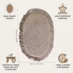 Jute Premium Jute Table Mat For Home Decor