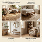 Gold Premium Jute Floor Mat For Home Décor