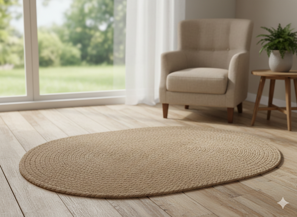 Jute Premium Jute Oval Rug For Home Decor