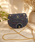 Celestial Sparkle Jute Clutch