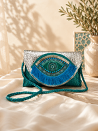 Enchanted Eye Jute Purse