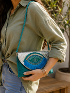 Enchanted Eye Jute Purse