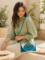 Enchanted Eye Jute Purse
