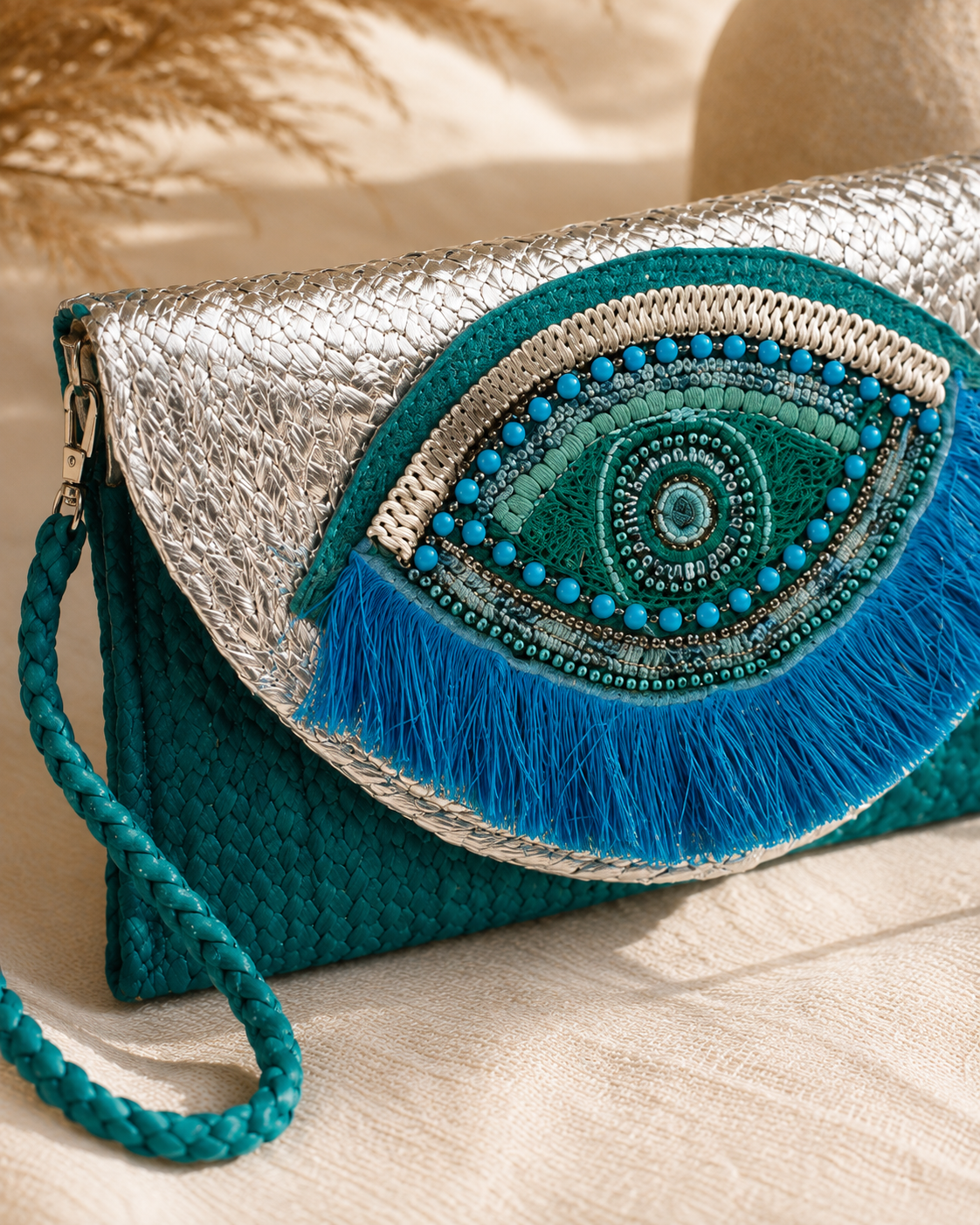 Enchanted Eye Jute Purse