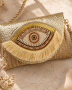 Enchanted Eye Jute Purse
