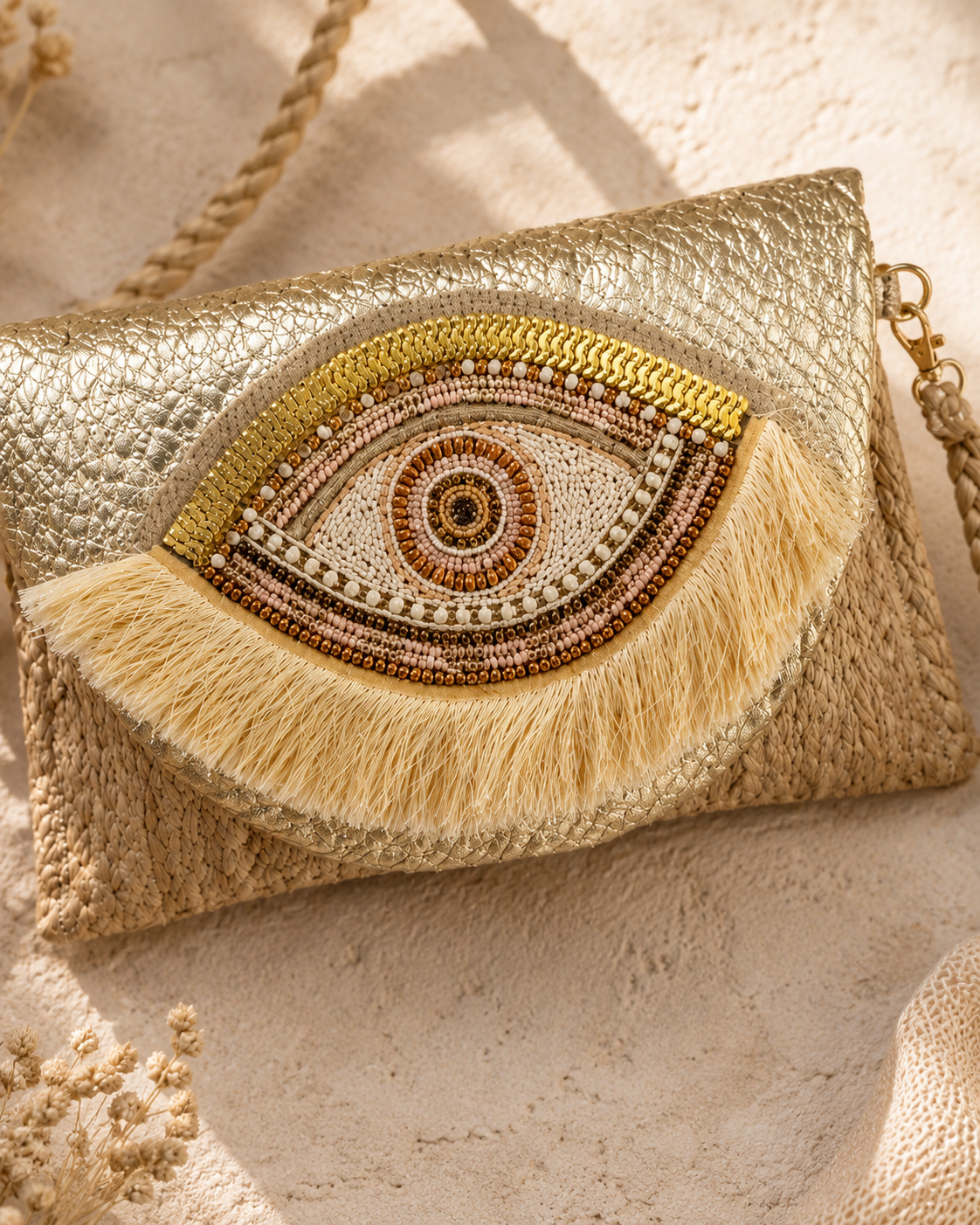Enchanted Eye Jute Purse
