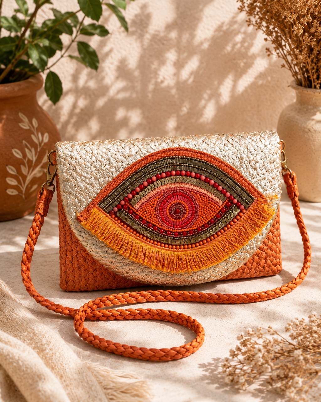 Enchanted Eye Jute Purse