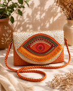 Enchanted Eye Jute Purse