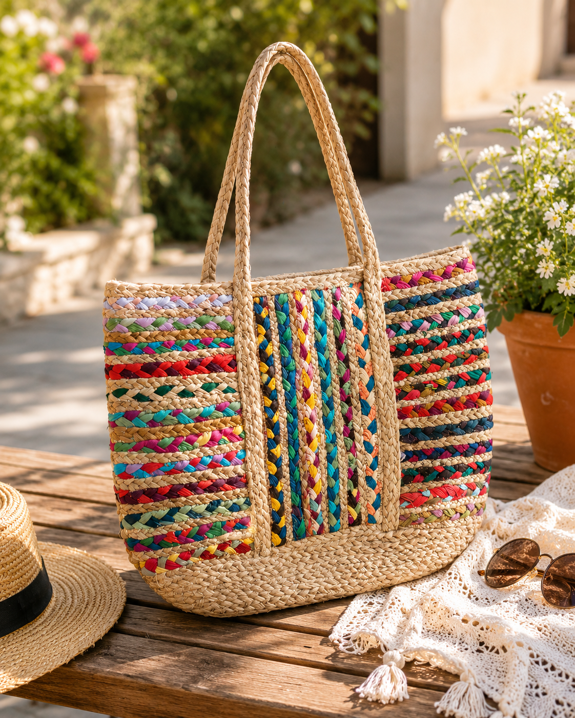 Prism Handcrafted Woven Tote