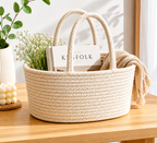 White Handcrafted Basket