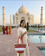 Handmade Natural Jute & Braided Cotton Rope Tote Bags