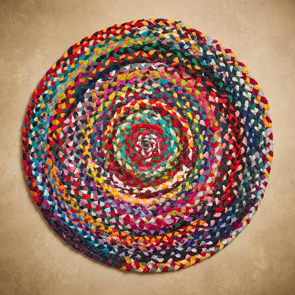 Multicolor Premium Cotton Chindi Table Mat For Home Decor