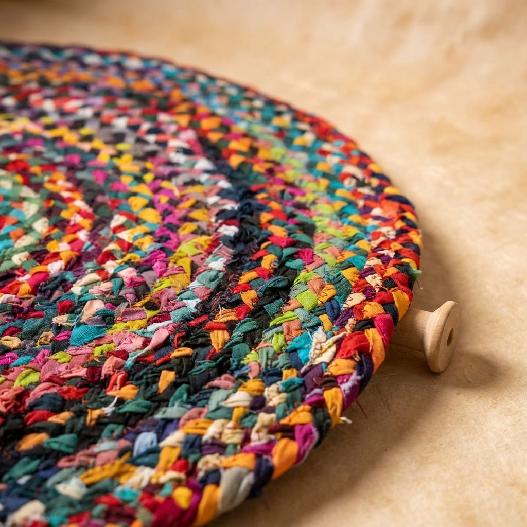 Multicolor Premium Cotton Chindi Table Mat For Home Decor