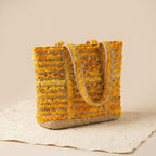Yellow And Jute Premium Yellow Multi And Jute And Cotton Bags For Home Decor