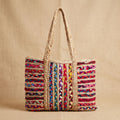 Multicolour And Jute Premium  Cotton And Jute Bags For Home Decor