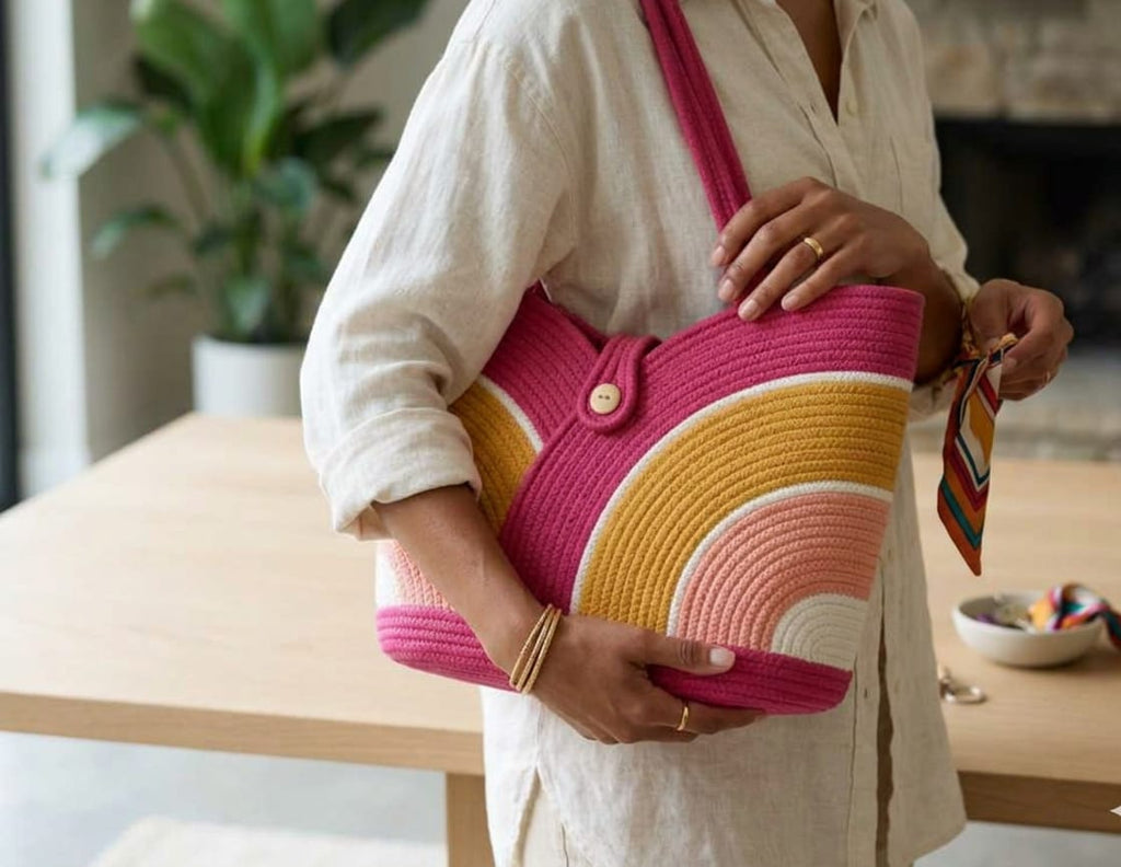 Handcrafted Art Tote Bag