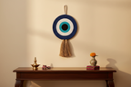 Natural Cotton Dori Evil Eye | Handcrafted Boho Wall Decor