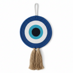 Natural Cotton Dori Evil Eye | Handcrafted Boho Wall Decor