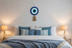Natural Cotton Dori Evil Eye | Handcrafted Boho Wall Decor