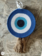 Natural Cotton Dori Evil Eye | Handcrafted Boho Wall Decor