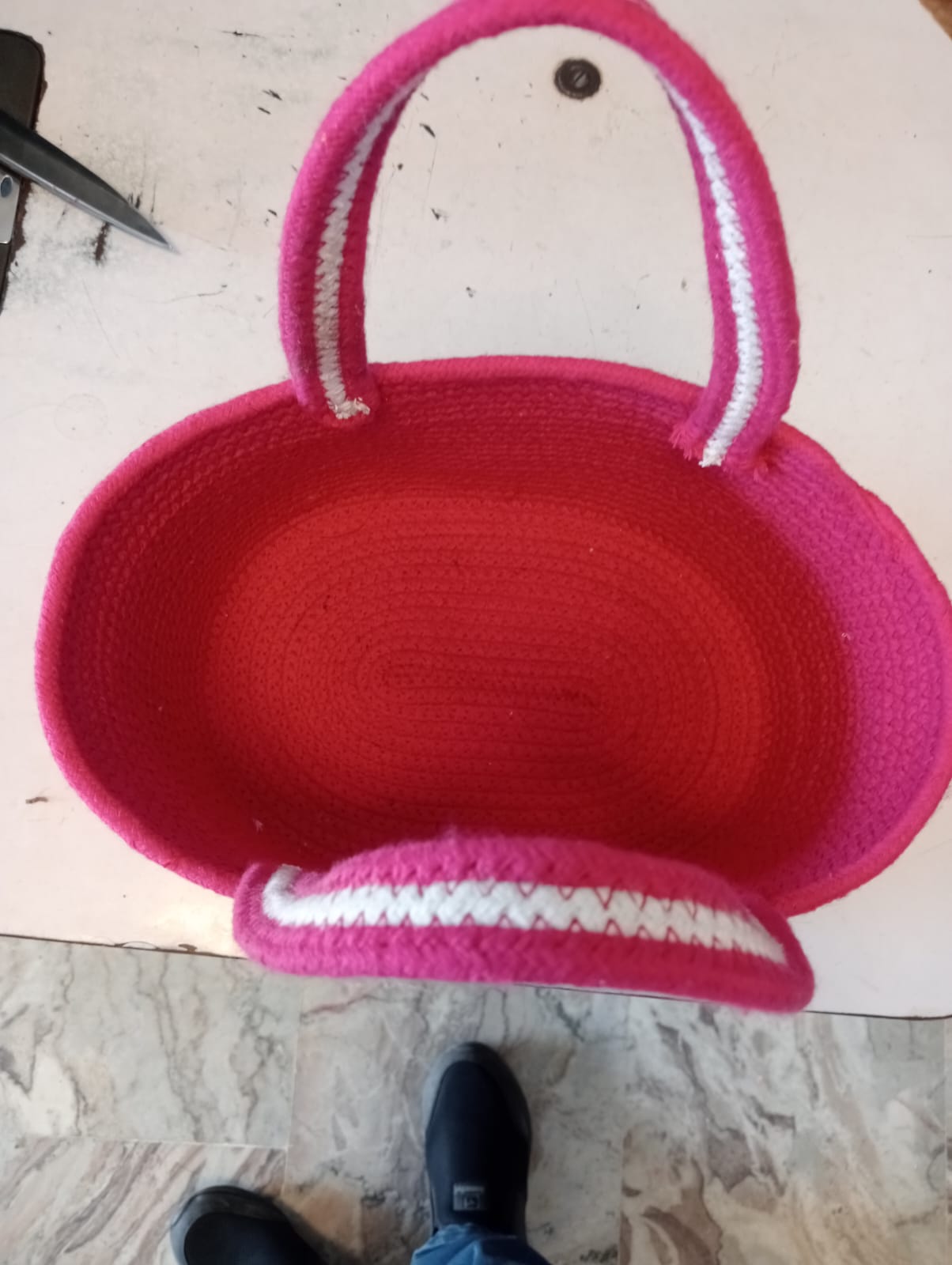 Pink Petal Handcrafted Basket