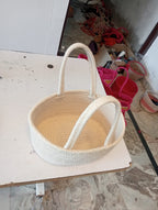 White Handcrafted Basket