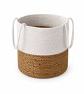 Dualtone White and Brown Basket