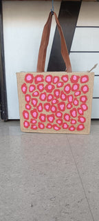 Blush Pebble Artisan Jute Tote