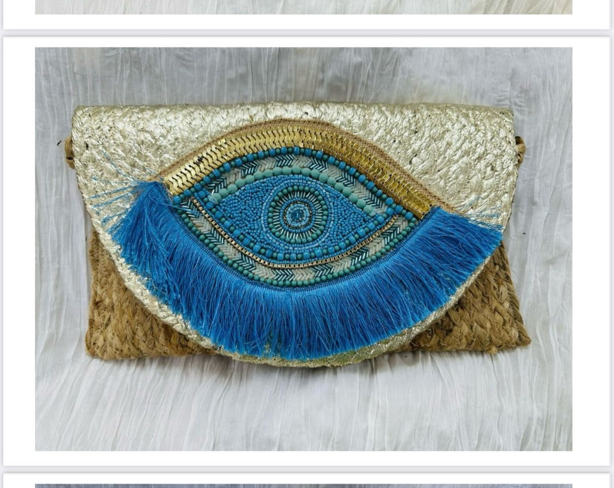 Mystic Eye Jute Purse