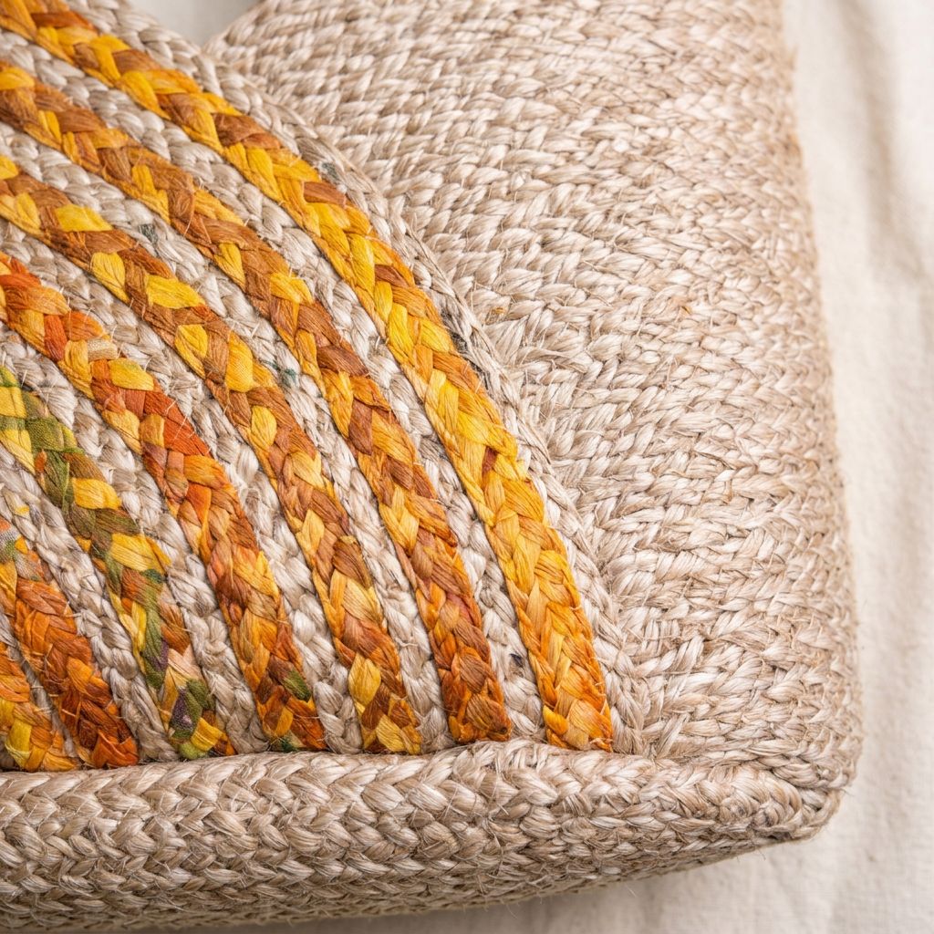 Bag weaving close-up