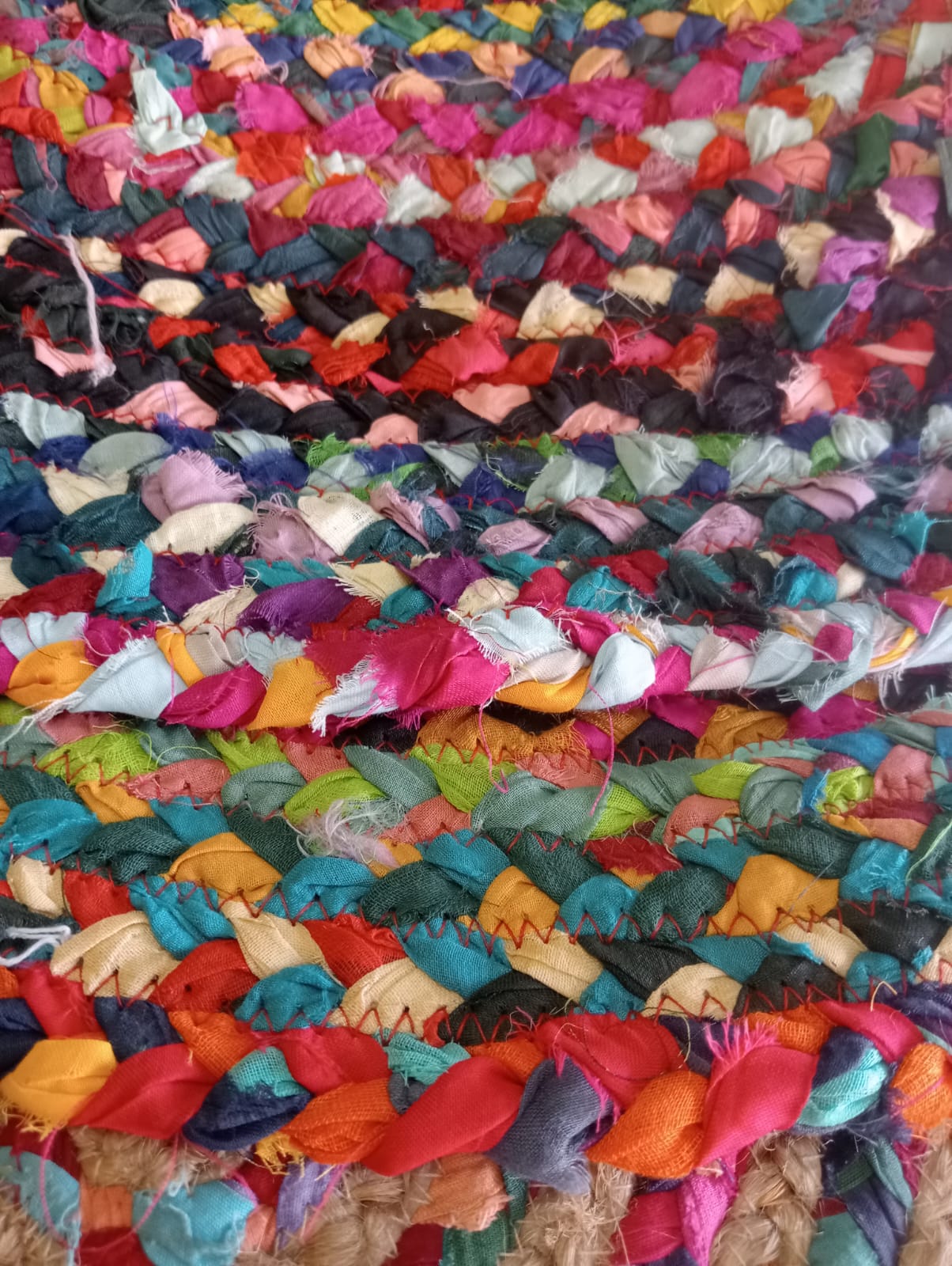 Multicolor Premium Cotton Chindi Table Mat For Home Decor