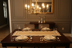 Jute Runner in Dining Room
