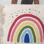 Rainbow Embroidery Close-up