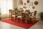 Red Braided Rug - Dining Room
