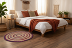 Round Jute Rug - Bedroom