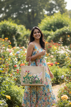 Wildflower Meadow Tote - Garden Lifestyle Shot